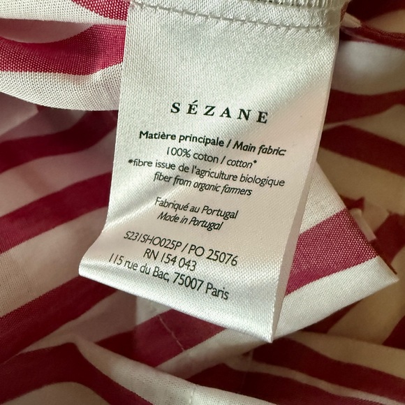 Sézane Nicolo Shorts Ecru Pink Size 6 Medium - Picture 4 of 7